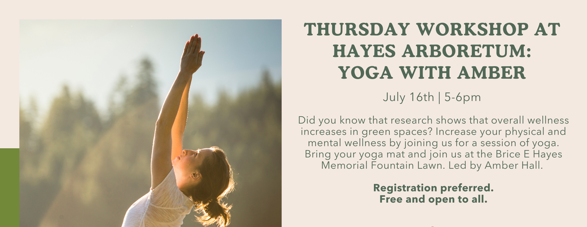 Thursday Workshop: Yoga with Amber